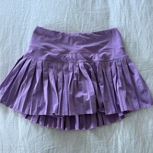 Lavender Pleated Mini Skirt